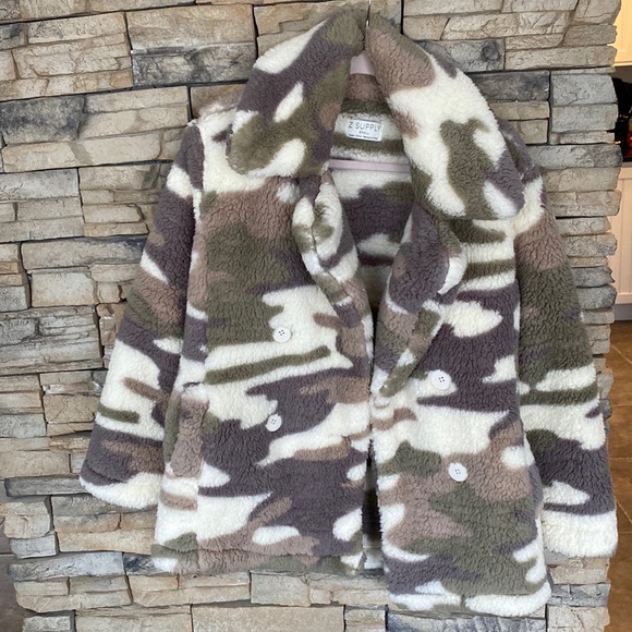 Small sherpa plush camo z supply jacket - Picture 1 of 6